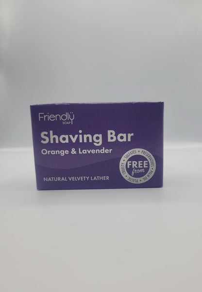 Friendly soap Shaving Bar Orange & Lavender