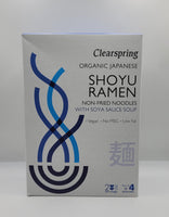 Clearspring Organic Japanese Shoyu Raymen - Non-Fried noodles with Soya Sauce soup