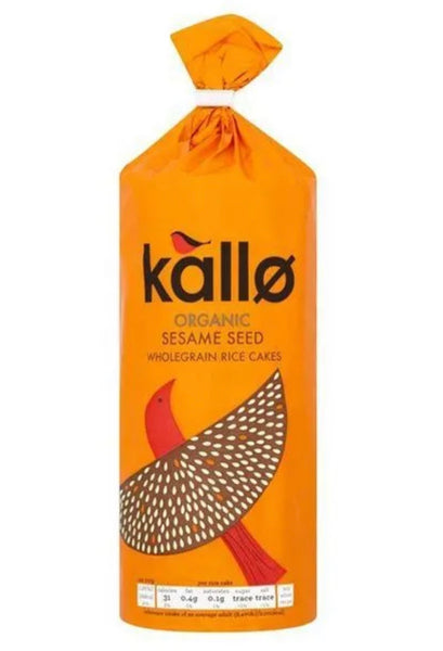 Kallo Organic Sesame Seed Wholegrain Rice Cakes 130g