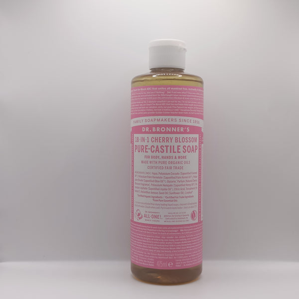 Dr.Bronner's 18-in-1 Cherry Blossom Pure-Castile soap 475ml