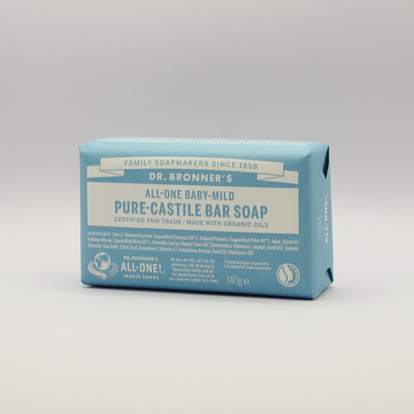 Dr Bronner's Baby-Mild Castile Bar Soap 140g