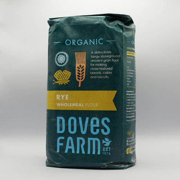 Doves Farm Organic Wholegrain Rye Flour 1kg