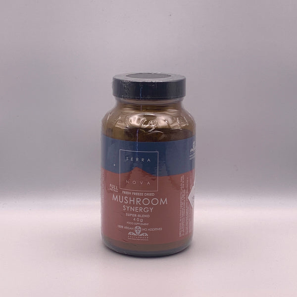 Terranova Mushroom Synergy Super-Blend Powder (Full Spectrum-Fresh Freeze Dried-Organic)